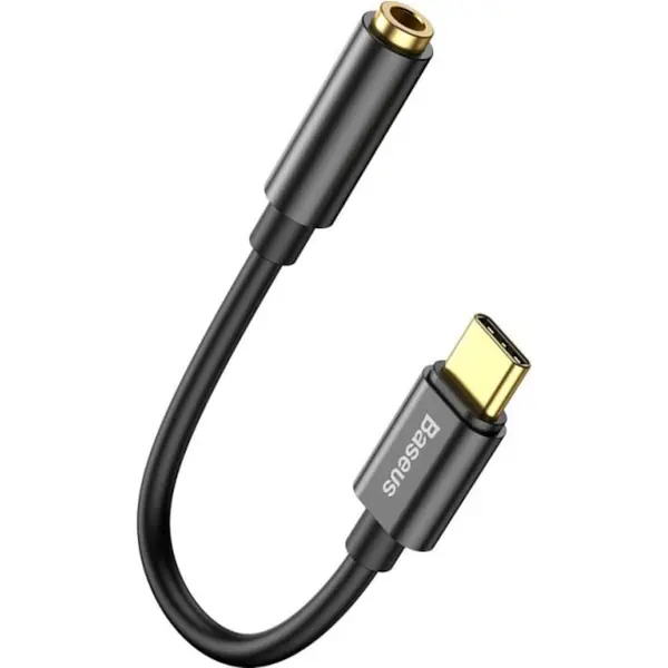 BASEUS Adaptor Audio Baseus USB Type-C la 3.5 mm L54, 0.09 m, CATL54-01, Negru