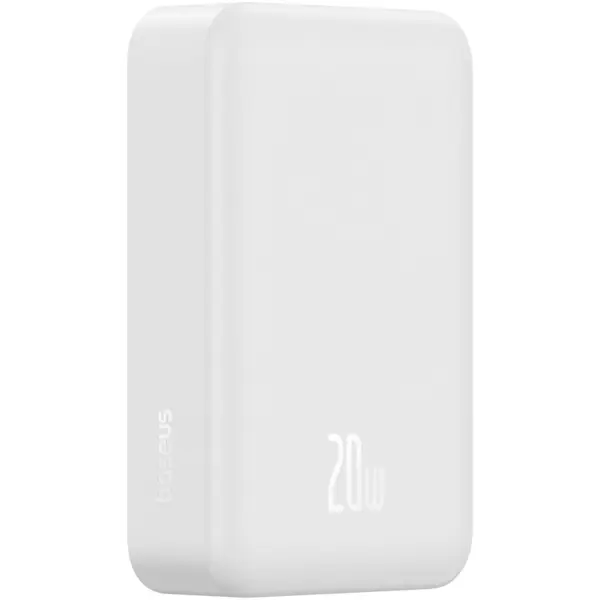 BASEUS Baterie externa Baseus EnerFill FM41 Mini Magnetic 20.000 mAh, 20W, Alb