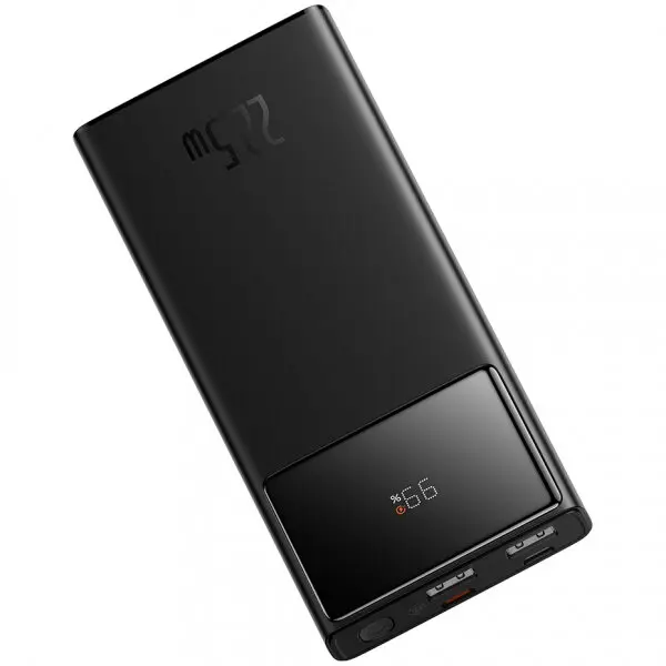 BASEUS Baterie Externa Baseus Star Lord PPXJ100001, 10000mAh, 22.5W, QC + PD, 1 x USB-C - 2 x USB-A, Negru