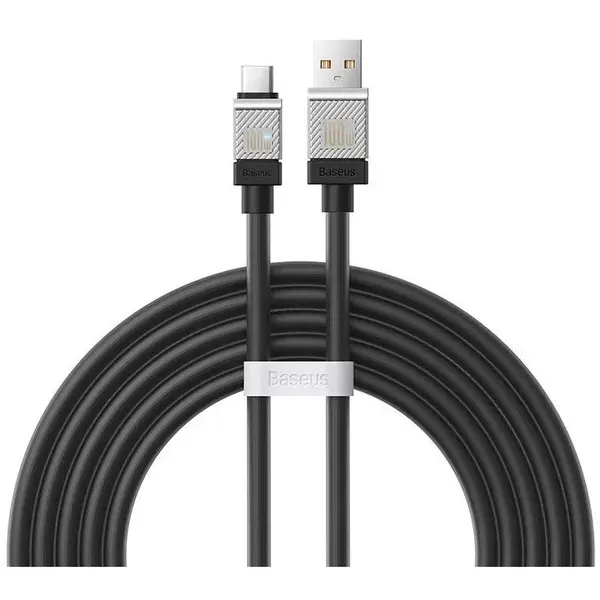 BASEUS CABLU alimentare si date Baseus, Fast Charging Data Cable pt. smartphone, USB (T) la USB Type-C (T), 100W, 2m, negru