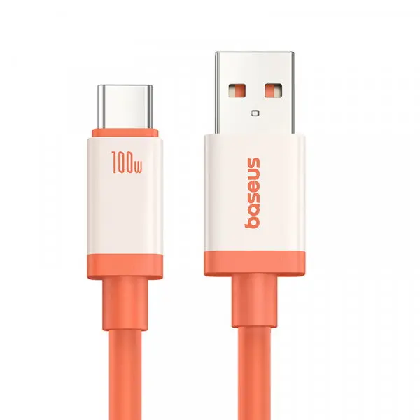 BASEUS Cablu Date si Incarcare USB-A - USB-C Baseus Zero Degree Series, 100W, 2m, Rosu