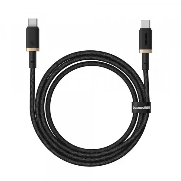 BASEUS Cablu Date si Incarcare USB-C - USB-C Baseus Dura Series, 100W, 1m, Auriu P10377803U01-00