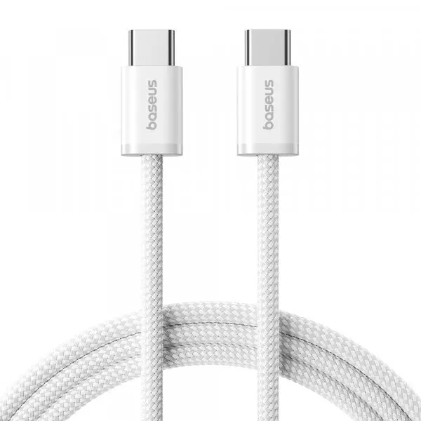BASEUS Cablu Date si Incarcare USB-C - USB-C Baseus Dynamic 4 Series, 100W, 2m, Alb P10381400211-01