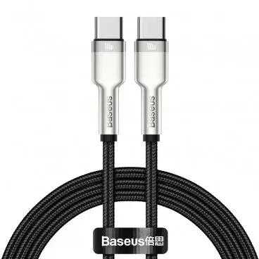 BASEUS Cablu Date si Incarcare USB Type-C la USB Type-C Baseus Cafule, 2 m, 100W, Negru