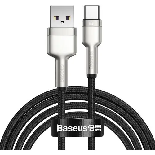 BASEUS Cablu de date Baseus CAKF000201, USB - USB-C, 2m, Black