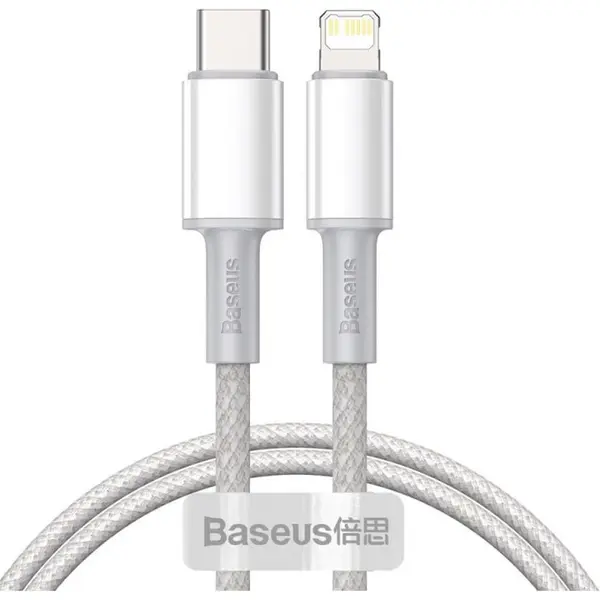 BASEUS Cablu de date Baseus USB-C la Lightning, compatibil Iphone, 1m, 20W
