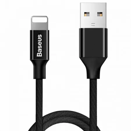 BASEUS Cablu pentru incarcare Lightning, Baseus Yiven, USB-Lightning, 1,2M, negru