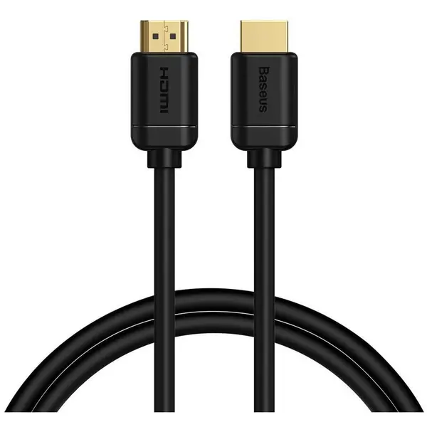 BASEUS CABLU video Baseus HD Series, HDMI (T) la HDMI (T), rezolutie maxima 4K UHD (3840 x 2160) la 60 Hz, conectori auriti, 2m, negru CAKGQ-B01 - 6953156222526