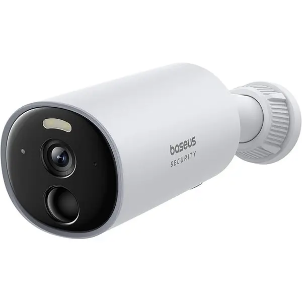 BASEUS CAMERA IP Exterior Baseus B1, 2K QHD 2304 x 1296, acumulator integrat durata viata pana la 210 zile, unghi pana la 145 grade, IP67, dist. IR 30 m, tip lentila fixa 3 mm, 3 Mpx, wireless, mic, plastic, slot SD card, S0SV002130