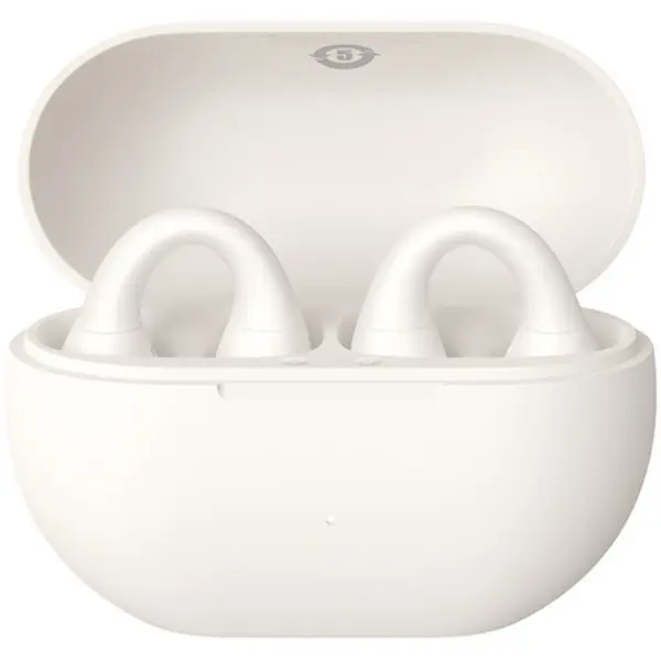 BASEUS Casti Open-Ear Baseus Bass 15 Clip, True Wireless, Bluetooth 5.4, Dual-Mic ENC, Autonomie 30 ore, Alb