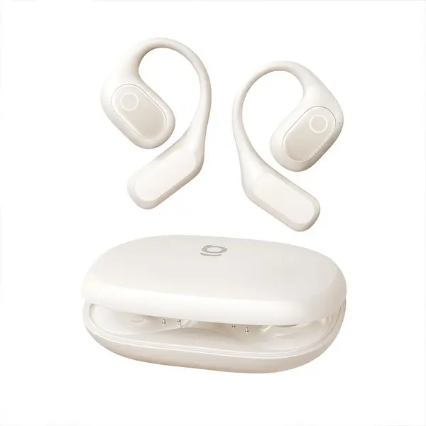 BASEUS Casti True Wireless Open-Ear Baseus Eli 2i Fit, Bluetooth 6.0 IPX5, Autonomie 36 de ore, Alb