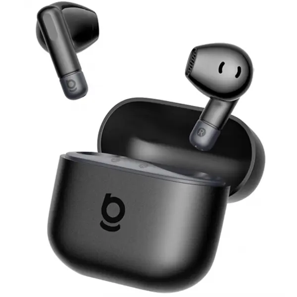 BASEUS Casti True Wireless Semi In-Ear Baseus Bass BS2 Lite, Bluetooth 6.0, Autonomie 40 ore, ENC, 2 microfoane, IP55, Negru