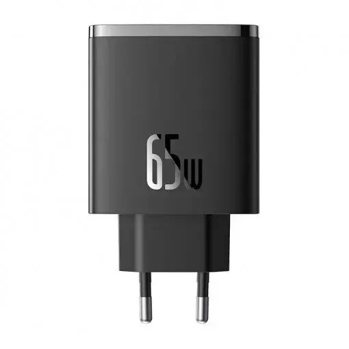 BASEUS Incarcator Retea, Baseus Cube Pro, 2xUSB-c 65W, negru