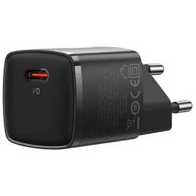 BASEUS INCARCATOR retea Baseus Cube Pro, Quick Charge 30W, 1 x USB Type-C 5V-3A, Negru CCXF000301