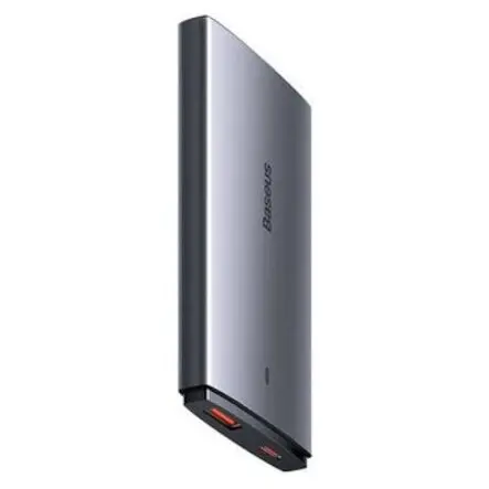 BASEUS Incarcator Retea, Baseus GaN5 Pro Ultra Slim, 65W USB-C, gri