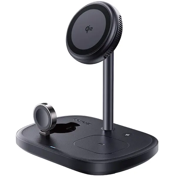 BASEUS Incarcator wireless Baseus EnerFill FS41 3-in-1 TEC Cooling 22.5W, cablu USB-C 1m inclus, Negru