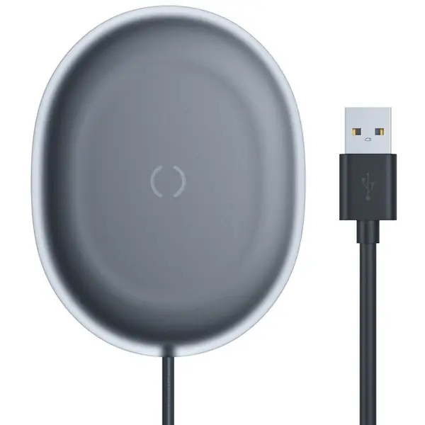 BASEUS INCARCATOR wireless Baseus Jelly Qi 15W, compatibilitate smartphones, cablu Type-C la USB inclus, Negru WXGD-01