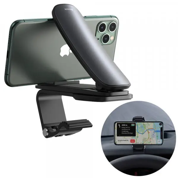 BASEUS Suport telefon auto Baseus Big Mouth Pro Car Mount, Negru, compatibil 4.7-6.5 inch
