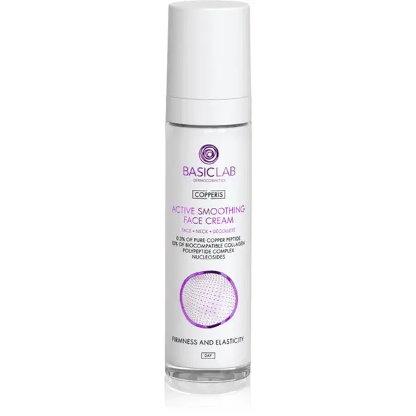 BasicLab Dermocosmetics Copperis crema de zi pentru netezire cu peptide 50 ml