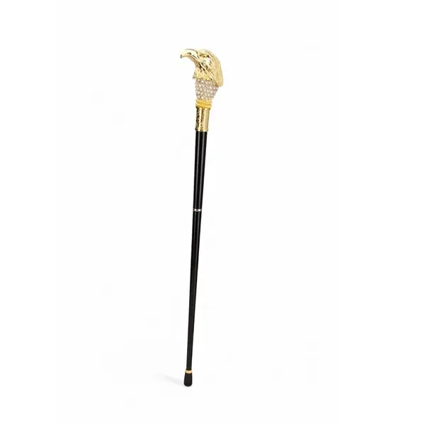 Baston de mers, decorativ, DEPOX , Vultur, metalic, 90 cm, negru