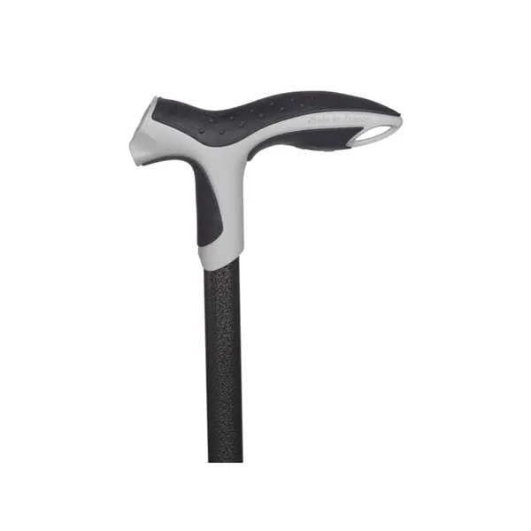 Baston reglabil cu tub de aluminiu si maner antialunecare Step Soft - Alb