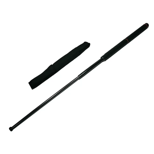 Baston telescopic cromatic, Two Handles, DEPOX , 93.5 cm, negru, teaca inclusa