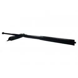Baston telescopic din otel, 3 sectiuni, negru, 77 cm
