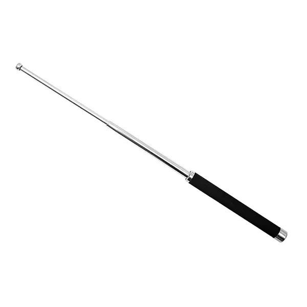 Baston telescopic pliabil, DEPOX , 51 cm, maner antiderapant, argintiu