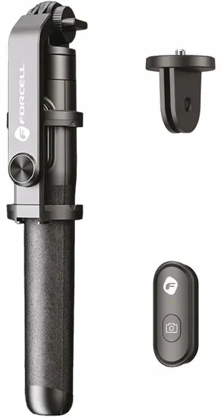 Băț pentru selfie cu trepied Forcell - F-Grip S150XL, Bluetooth, negru