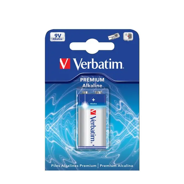 Baterie alcalina Verbatim 6LR61 9V Baterie alcalina Verbatim 6LR61 9V