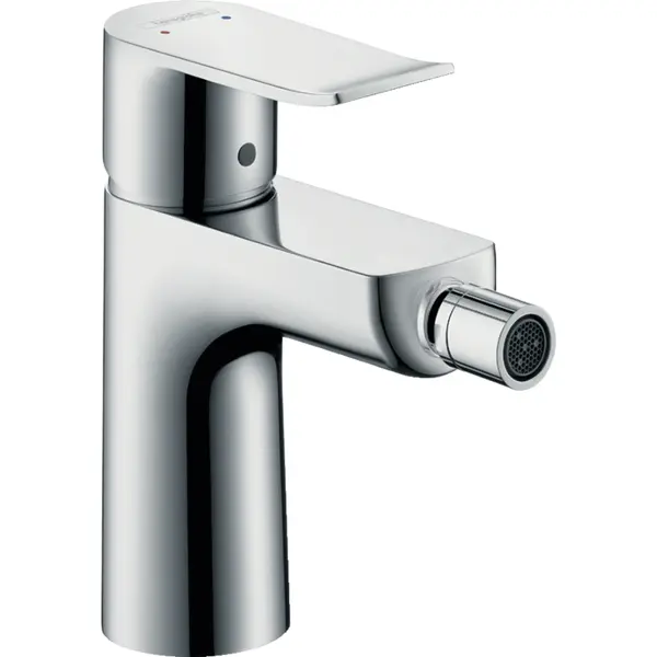 Baterie bideu cu ventil pop-up, crom, Hansgrohe Metris