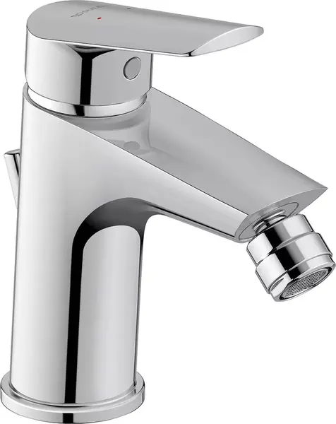 Baterie bideu Duravit DuraStyle N12400001010, marime M, cartus ceramic, monocomanda, 156 mm, ventil, Crom lucios