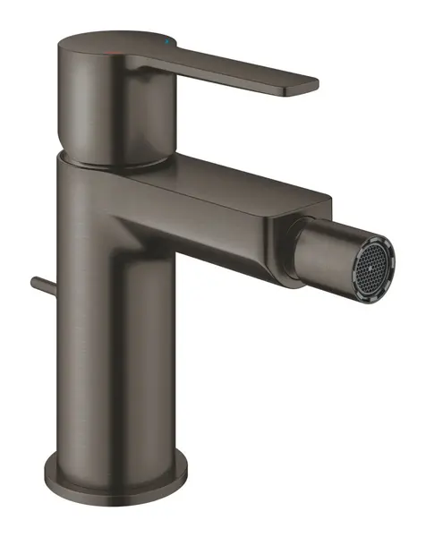 Baterie bideu Grohe Lineare 33848AL1, 3/8, monocomanda, cartus ceramic, evacuare cu tija, marimea S, mat, Hard Graphite