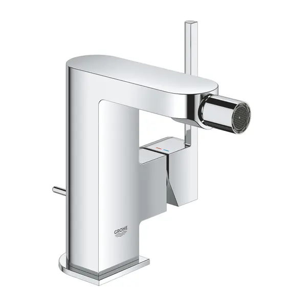 Baterie bideu Grohe Plus 33241003, monocomanda, cartus ceramic, aerator, limitator, set evacuare inclus, crom