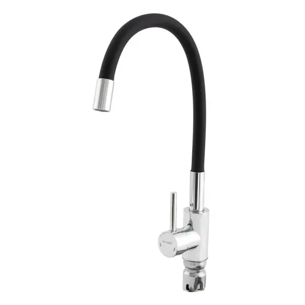 Baterie bucatarie cu dus flexibil CHAMPION SUS-011 CHROME REFL.BLACK