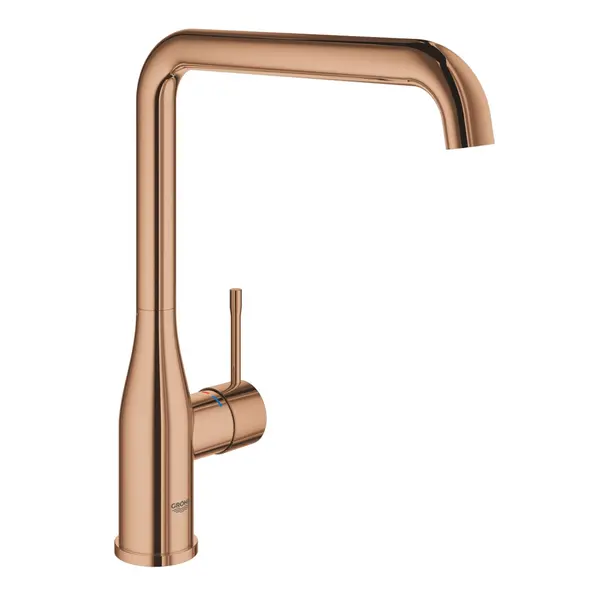 Baterie bucatarie Grohe Essence 30269DA0, monocomanda, pipa inalta, limitator temperatura, metal, Warm Sunset
