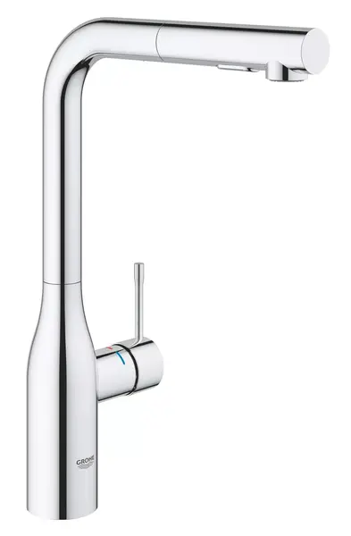 Baterie bucatarie Grohe Essence 30504000, inalta, tip L, dus, monocomanda, Crom