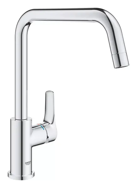Baterie bucatarie Grohe Eurosmart 30618000, inalta, tip U, monocomanda, Crom