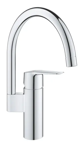 Baterie bucatarie Grohe Start 30469000, 3/8, pipa inalta, tip C, pivotanta, monocomanda, Crom