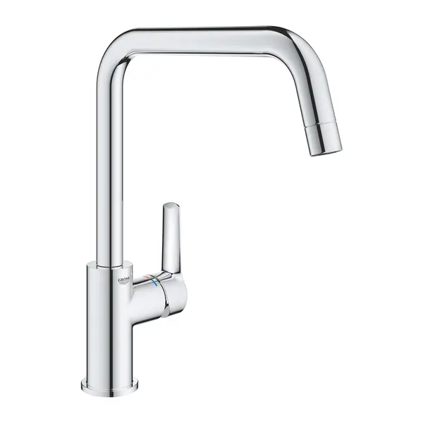 Baterie bucatarie Grohe Start 30470000, 3/8, pipa inalta, tip U, pivotanta, monocomanda, crom