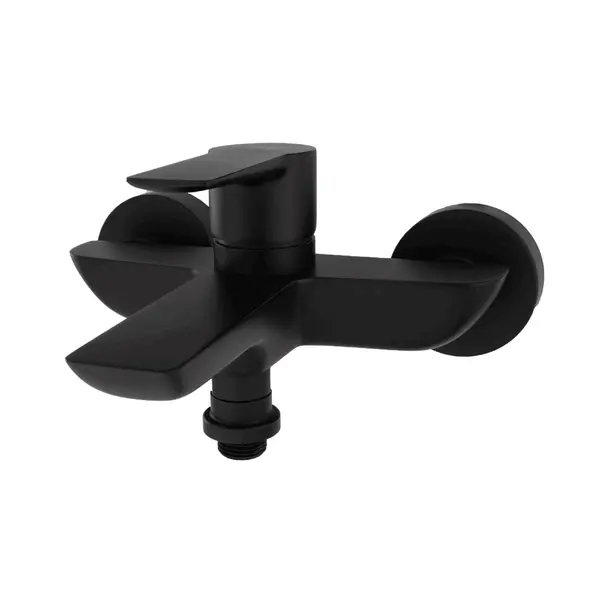 Baterie cada Boet Ares 34555/N monocomanda set dus inclus (furtun si para de dus) finisaj negru mat