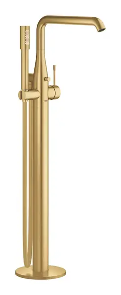 Baterie cada freestanding cu set de dus Grohe Essence, auriu periat, Grohe Essence
