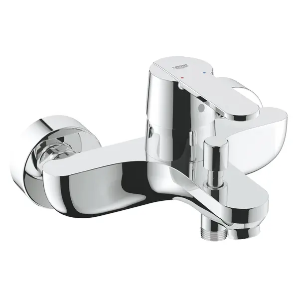 Baterie cada Grohe Get 32887000, 1/2, aparenta, monocomanda, diverter, aerator, limitator, Argintiu
