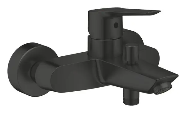 Baterie cada Grohe Start 322782432, 1/2 inch, aparenta, monocomanda, diverter, mat, Negru