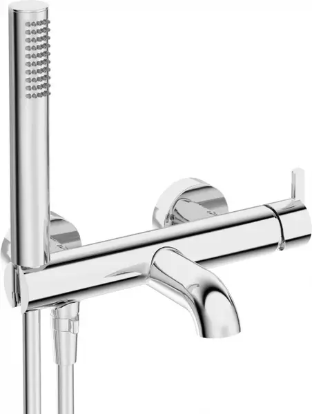Baterie de cada cu set de dus, finisaj cromat, design modern, Deante SILIA