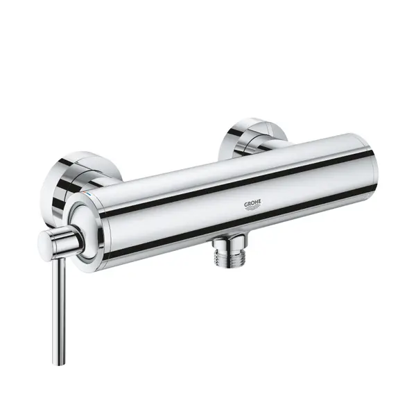 Baterie dus Grohe Atrio, monocomanda, 1/2, montare pe perete, cartus ceramic, protectie reflux, limitator,Crom