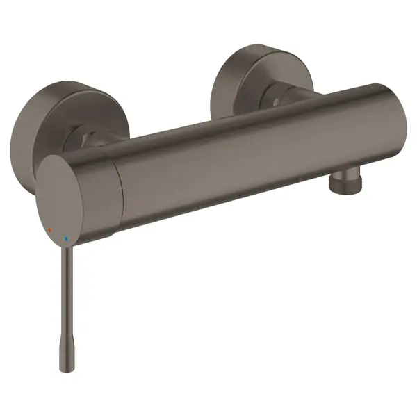 Baterie dus Grohe Essence 33636AL1, monocomanda, cartus ceramic, limitator, elemente fixare ascunse, Brushed Hard Graphite