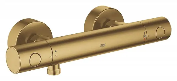 Baterie dus Grohe Grohtherm 1000 Cosmo 34065GN2, 1/2, termostat, aparent, protectie oparire, filtru impuritati, limitator, mat, Cool Sunrise