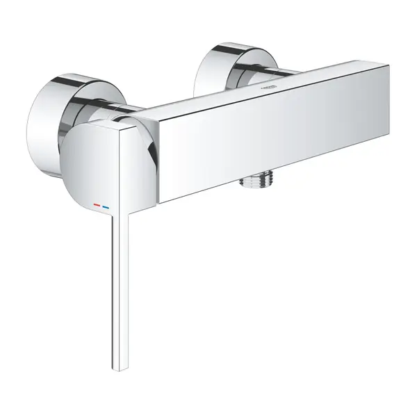 Baterie dus Grohe Plus 33577003, monocomanda, cartus ceramic, limitator, elemente fixare ascunse, crom