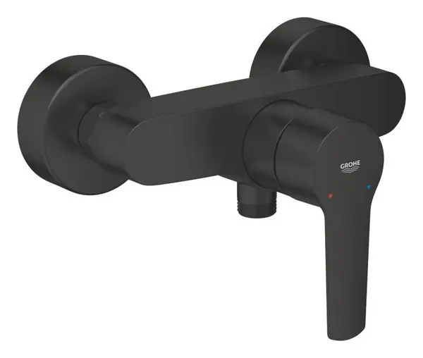 Baterie dus Grohe Start 322792432, 1/2 inch, aparenta, monocomanda, mat, Negru